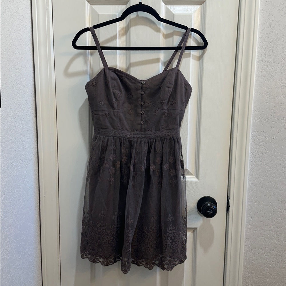 American Eagle Outfitters Women’s Mocha Brown Lace Sundress Size Small Western